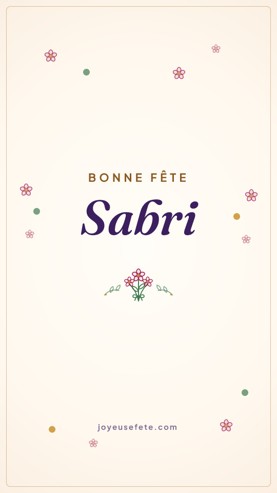 Image « Bonne fête Sabri » au format story