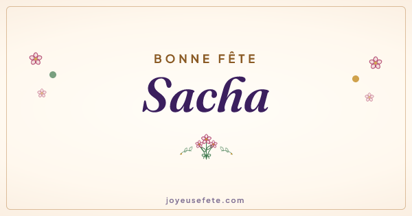 Image « Bonne fête Sacha » au format large