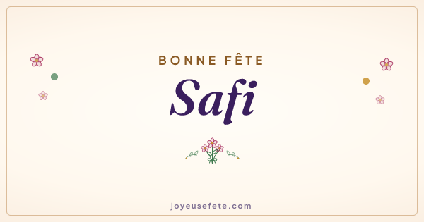 Image « Bonne fête Safi » au format large