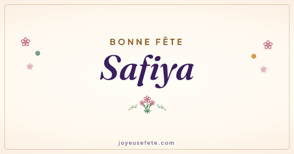 Image « Bonne fête Safiya » au format large