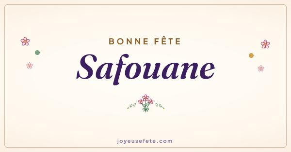 Image « Bonne fête Safouane » au format large
