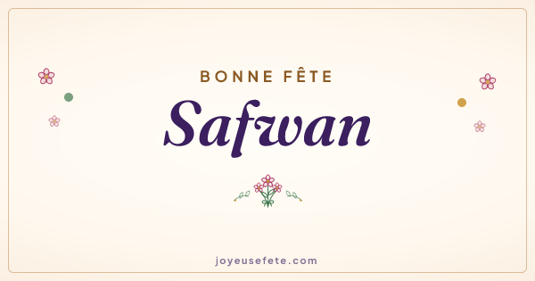 Image « Bonne fête Safwan » au format large