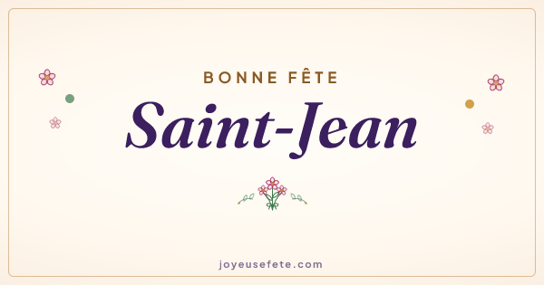 Image « Bonne fête Saint-Jean » au format large