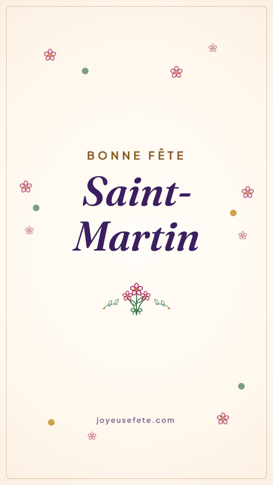 Image « Bonne fête Saint-Martin » au format story