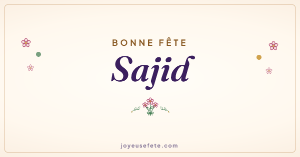 Image « Bonne fête Sajid » au format large