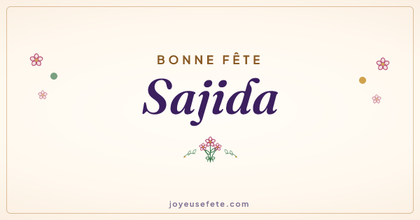 Image « Bonne fête Sajida » au format large