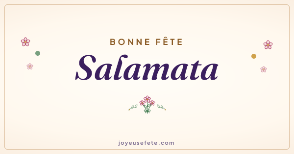 Image « Bonne fête Salamata » au format large