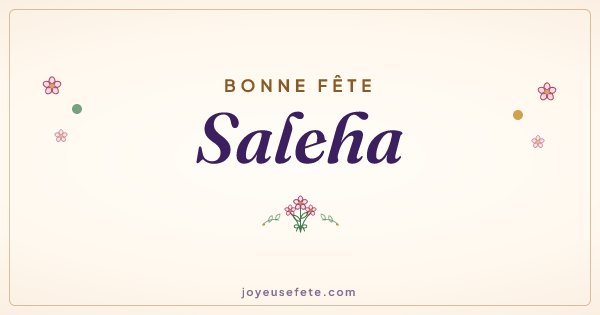 Image « Bonne fête Saleha » au format large