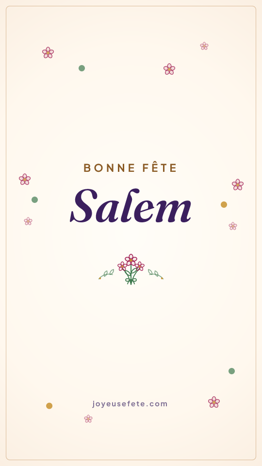 Image « Bonne fête Salem » au format story