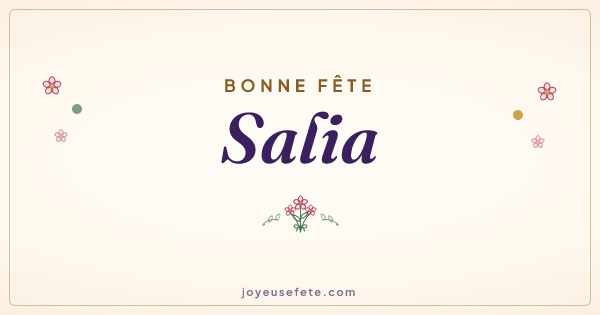 Image « Bonne fête Salia » au format large