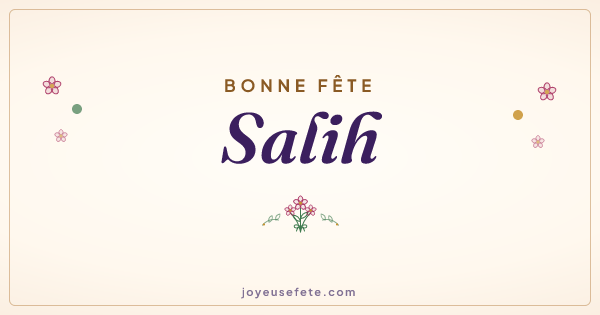 Image « Bonne fête Salih » au format large