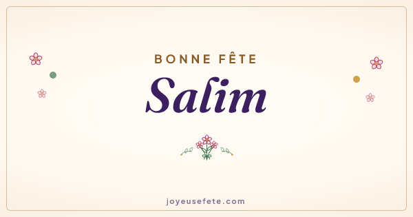 Image « Bonne fête Salim » au format large