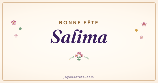 Image « Bonne fête Salima » au format large