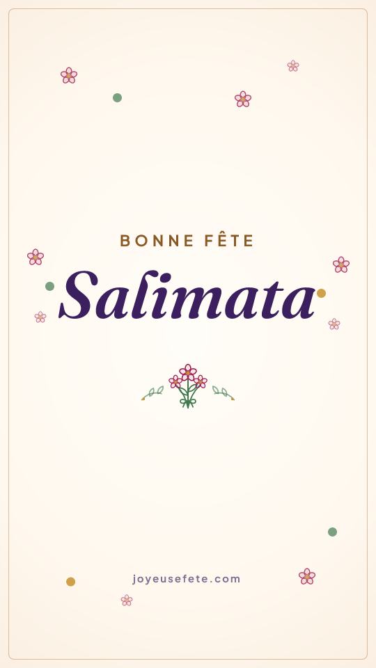 Image « Bonne fête Salimata » au format story