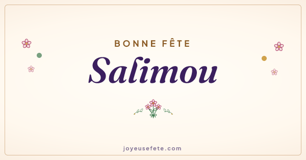 Image « Bonne fête Salimou » au format large