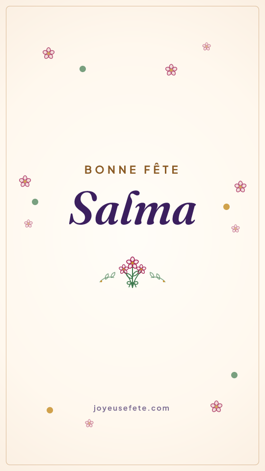 Image « Bonne fête Salma » au format story
