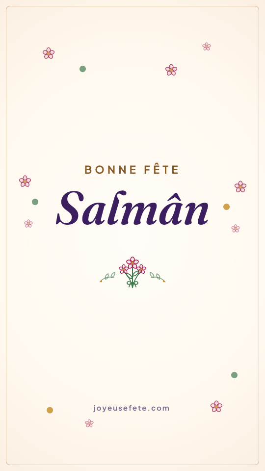Image « Bonne fête Salmân » au format story