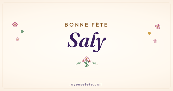 Image « Bonne fête Saly » au format large