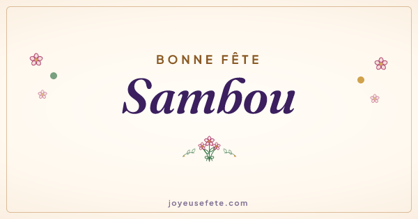 Image « Bonne fête Sambou » au format large