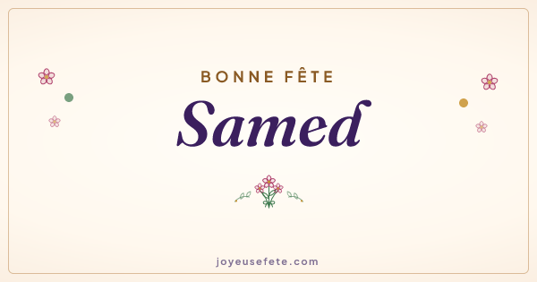 Image « Bonne fête Samed » au format large