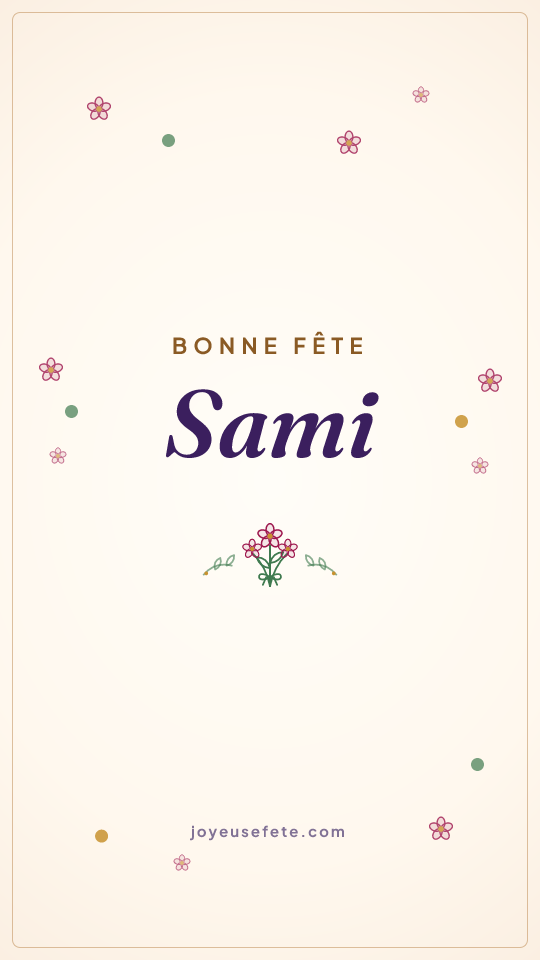 Image « Bonne fête Sami » au format story