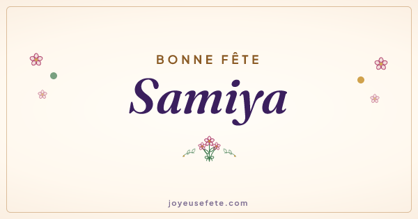 Image « Bonne fête Samiya » au format large