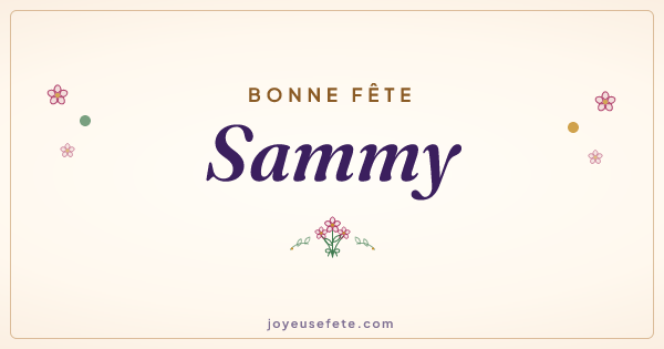 Image « Bonne fête Sammy » au format large