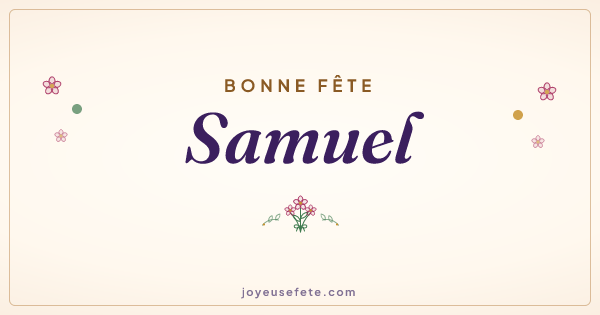 Image « Bonne fête Samuel » au format large