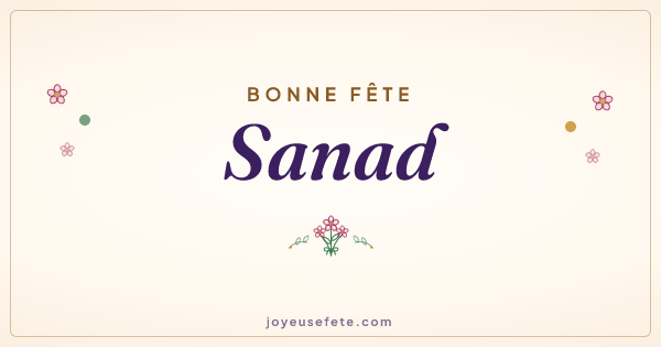 Image « Bonne fête Sanad » au format large