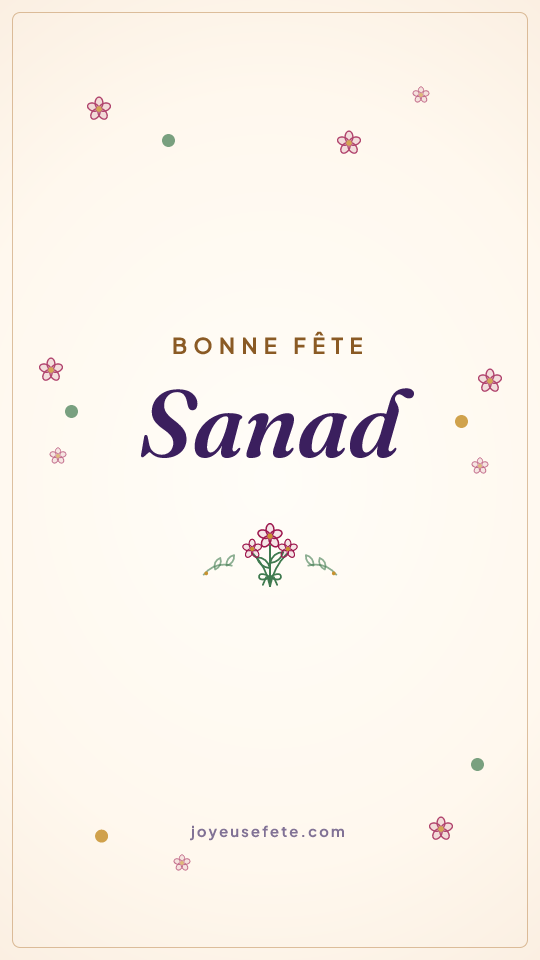 Image « Bonne fête Sanad » au format story