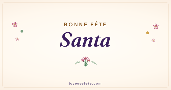 Image « Bonne fête Santa » au format large