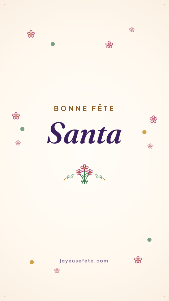 Image « Bonne fête Santa » au format story
