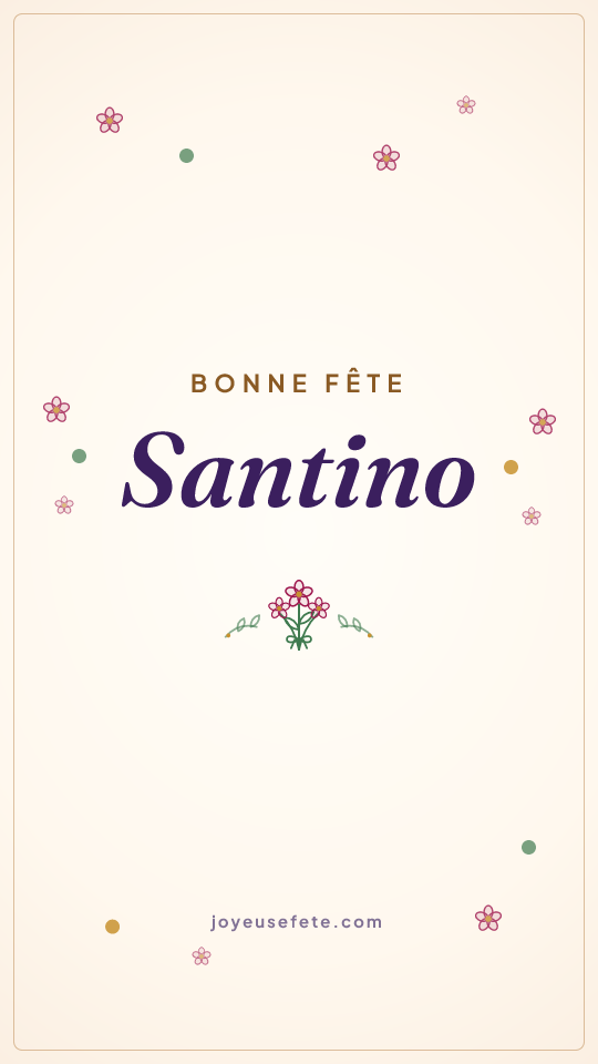 Image « Bonne fête Santino » au format story