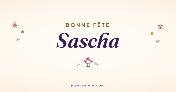 Image « Bonne fête Sascha » au format large
