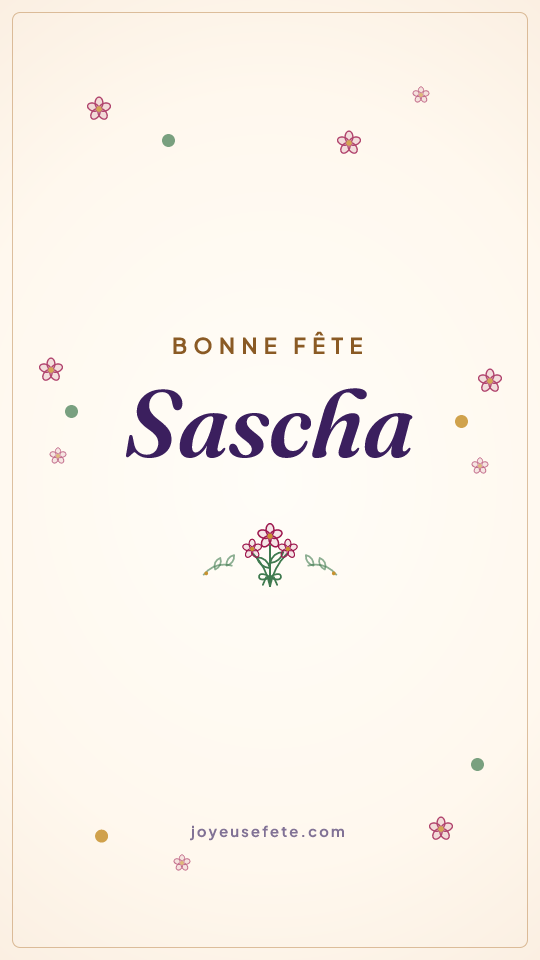 Image « Bonne fête Sascha » au format story