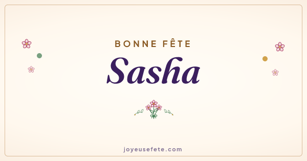 Image « Bonne fête Sasha » au format large