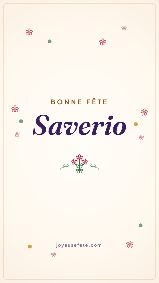 Image « Bonne fête Saverio » au format story