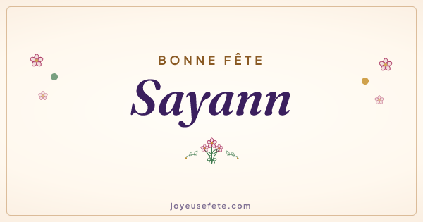 Image « Bonne fête Sayann » au format large