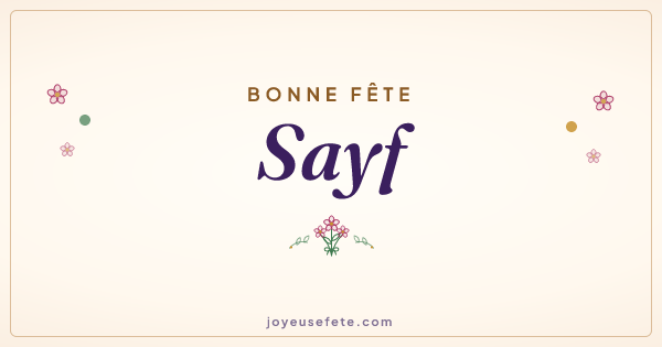 Image « Bonne fête Sayf » au format large
