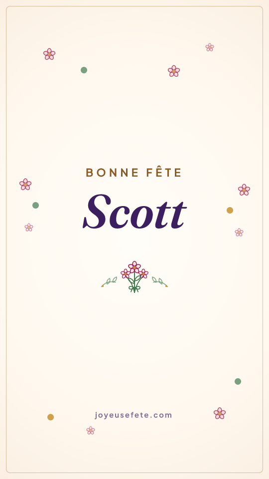 Image « Bonne fête Scott » au format story