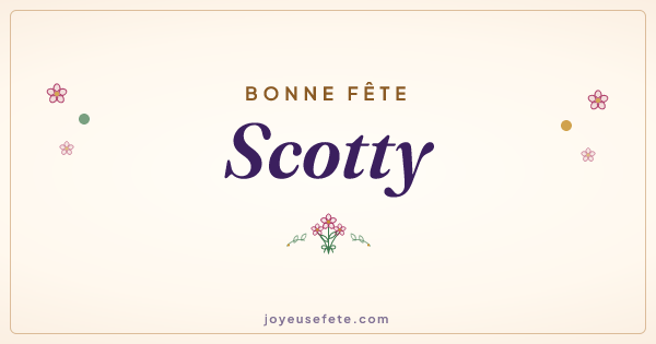 Image « Bonne fête Scotty » au format large