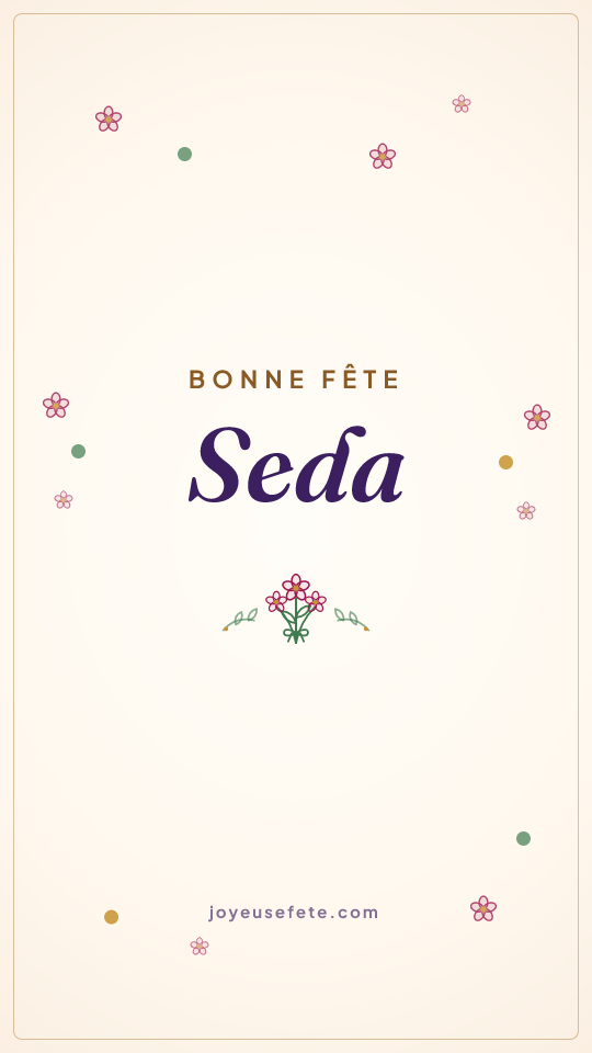 Image « Bonne fête Seda » au format story