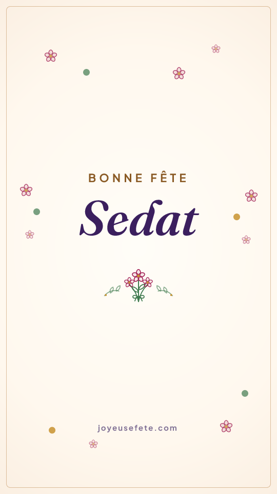 Image « Bonne fête Sedat » au format story