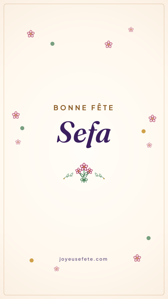Image « Bonne fête Sefa » au format story