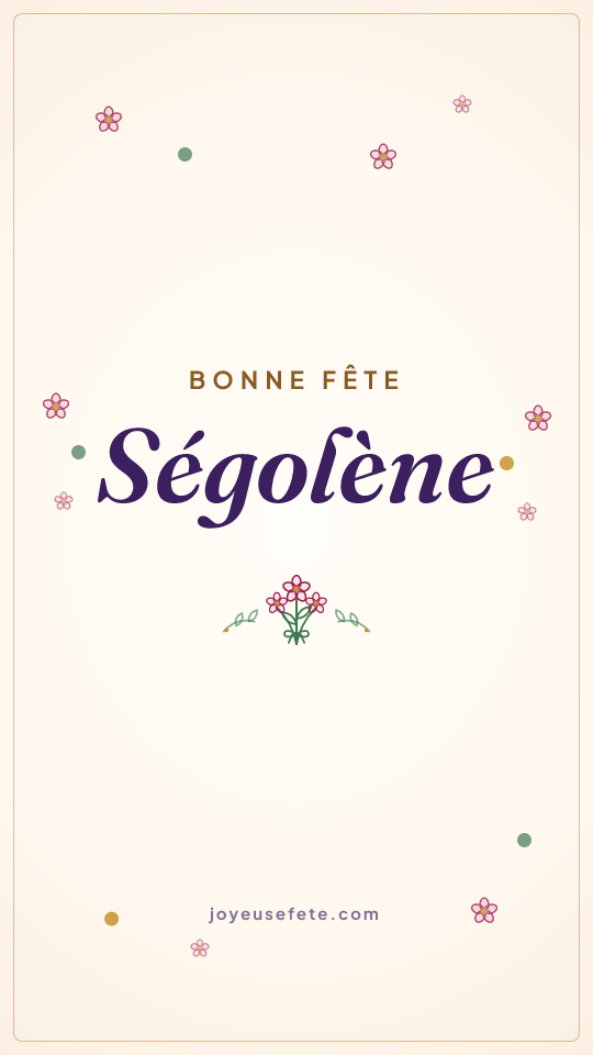 Image « Bonne fête Ségolène » au format story