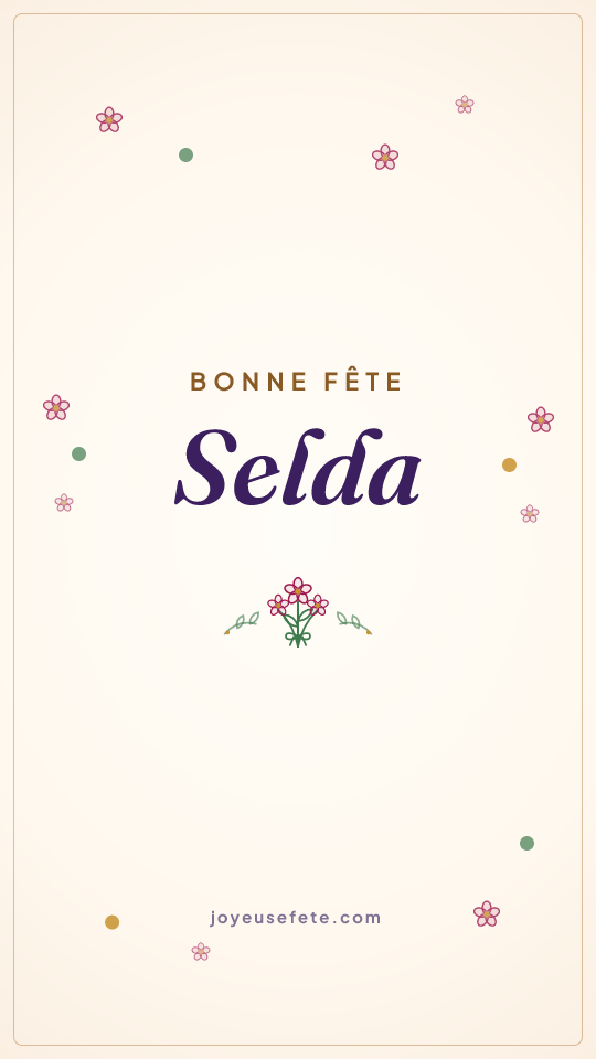Image « Bonne fête Selda » au format story