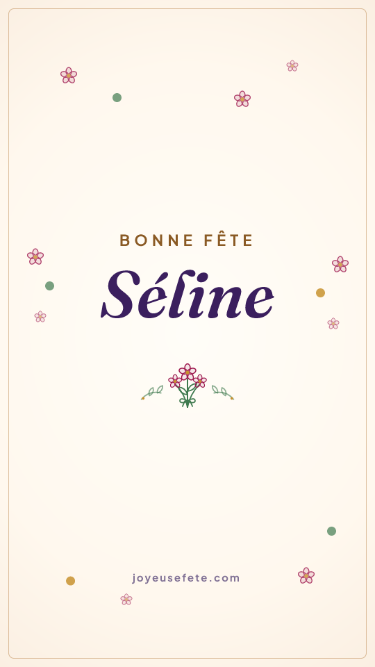 Image « Bonne fête Séline » au format story