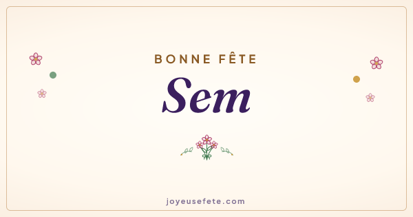 Image « Bonne fête Sem » au format large