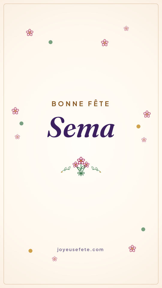 Image « Bonne fête Sema » au format story