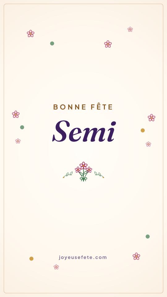Image « Bonne fête Semi » au format story